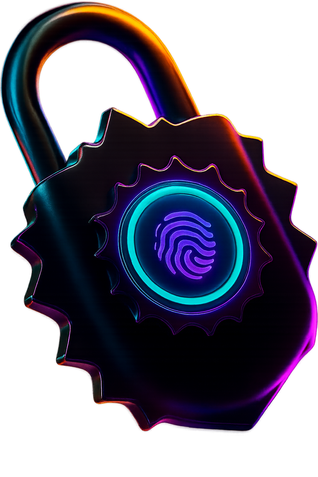Security lock illustration